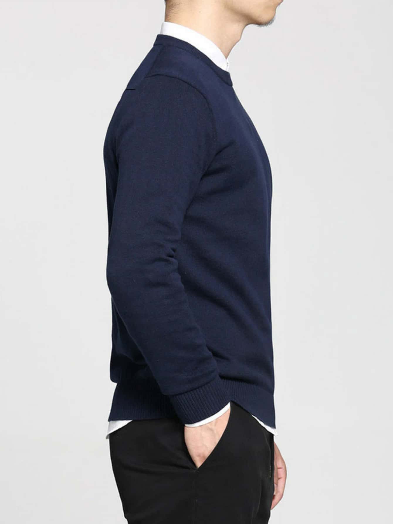 N&G | Herrenpullover mit Rundhalsausschnitt – Lässiger und Bequemer Stil