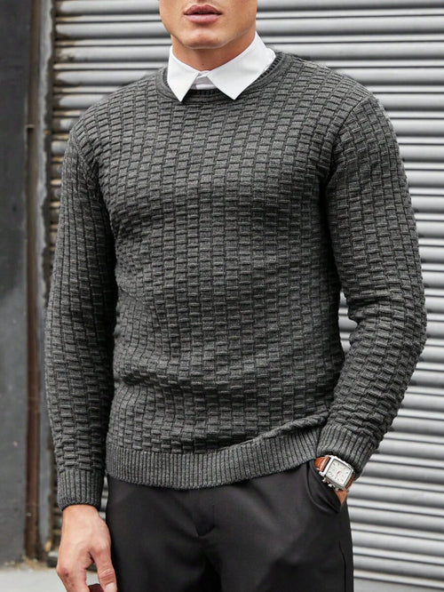 N&G | Herrenpullover mit Rundhalsausschnitt – Lässiger und Bequemer Stil