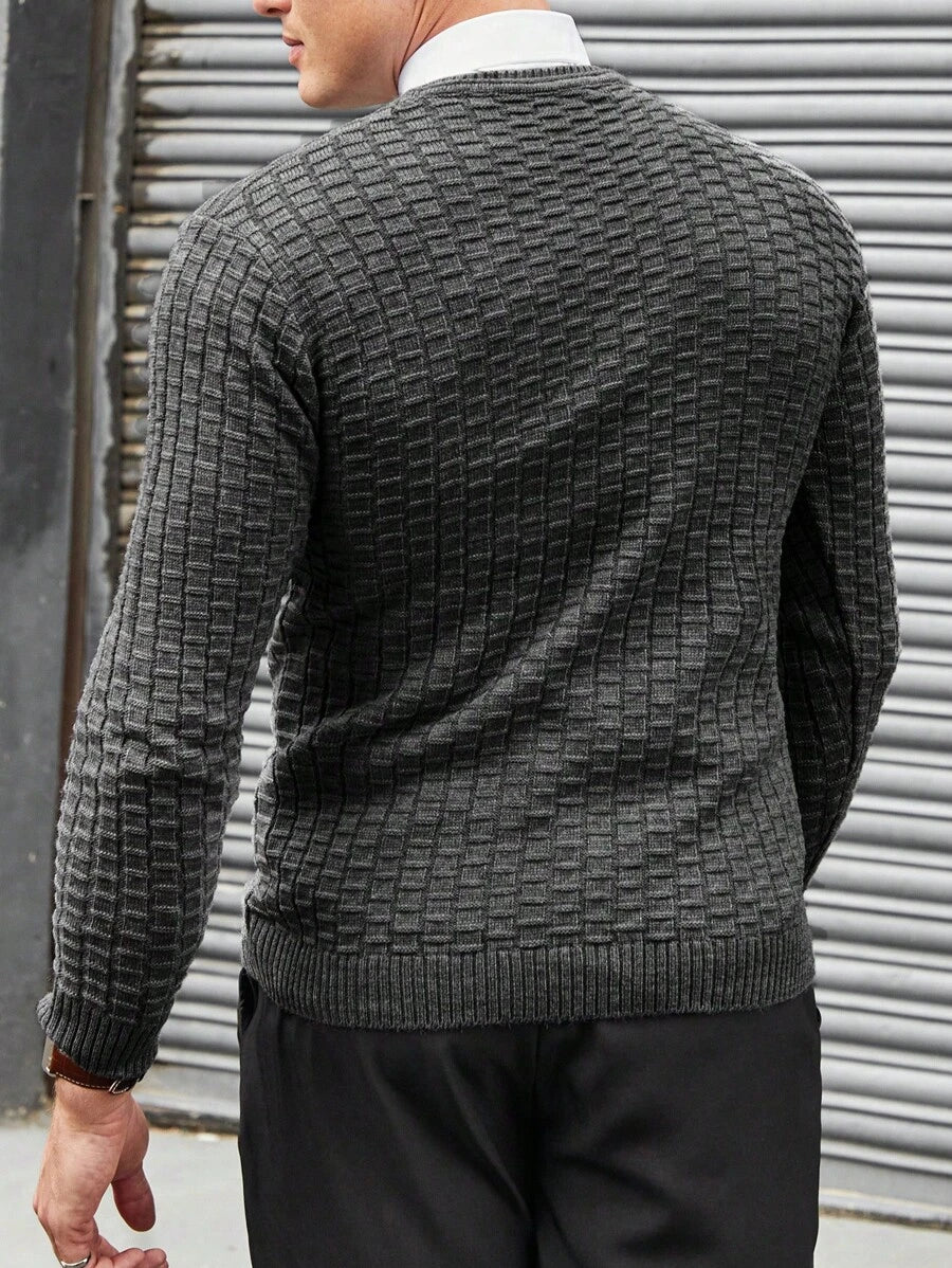 N&G | Herrenpullover mit Rundhalsausschnitt – Lässiger und Bequemer Stil