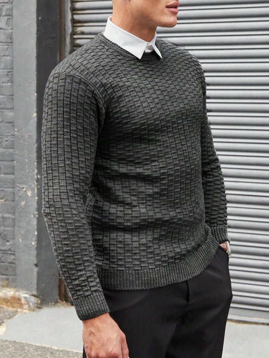 N&G | Herrenpullover mit Rundhalsausschnitt – Lässiger und Bequemer Stil