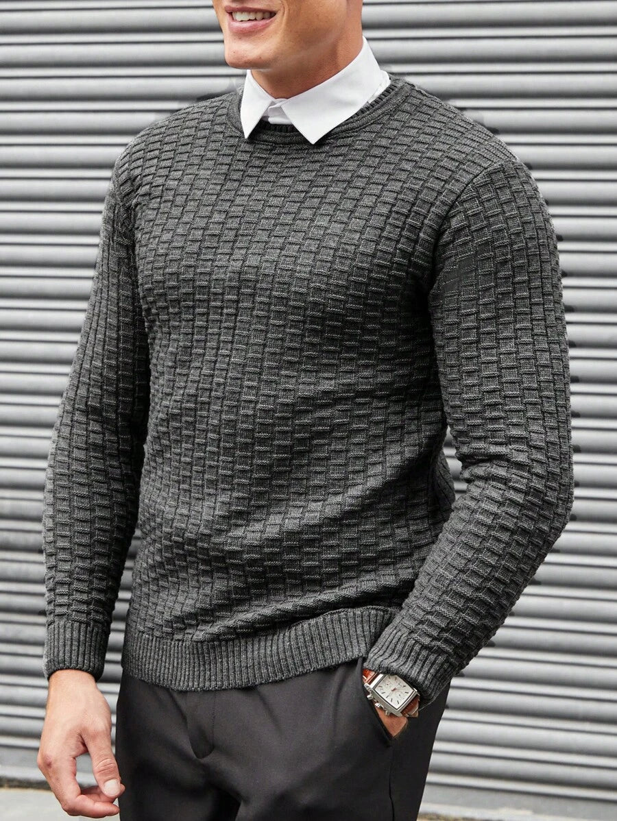 N&G | Herrenpullover mit Rundhalsausschnitt – Lässiger und Bequemer Stil