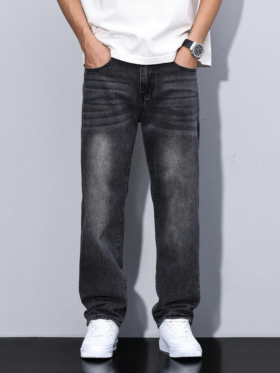 N&G | RivetRise Herrenjeans – Gerade Passform mit Taschen