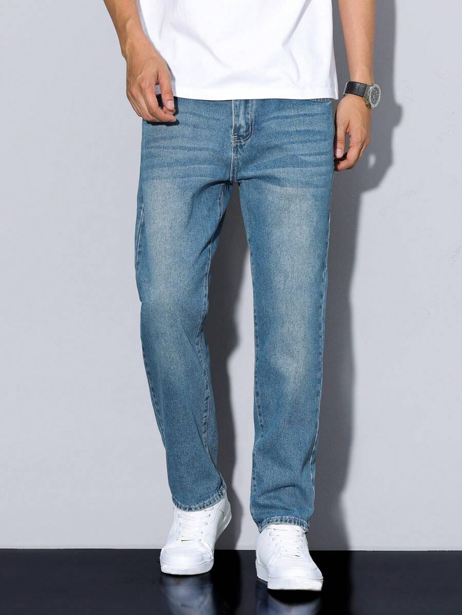 N&G | RivetRise Herrenjeans – Gerade Passform mit Taschen