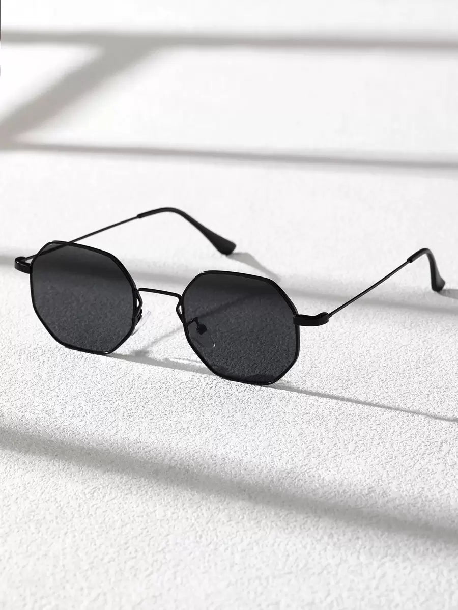 N&G | Geometrische Metall-Sonnenbrille – Kompaktes Design für stilbewusste Männer