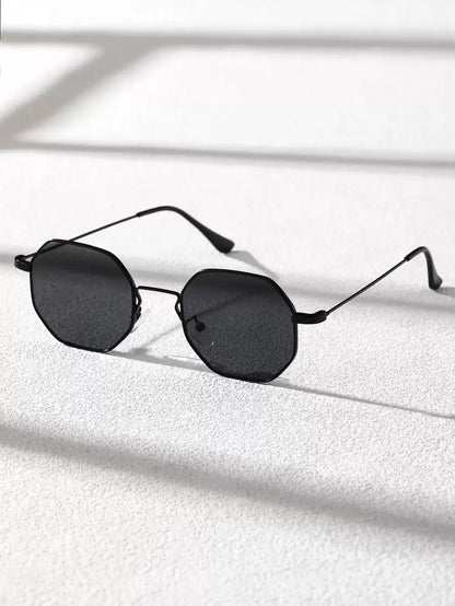 N&G | Geometrische Metall-Sonnenbrille – Kompaktes Design für stilbewusste Männer
