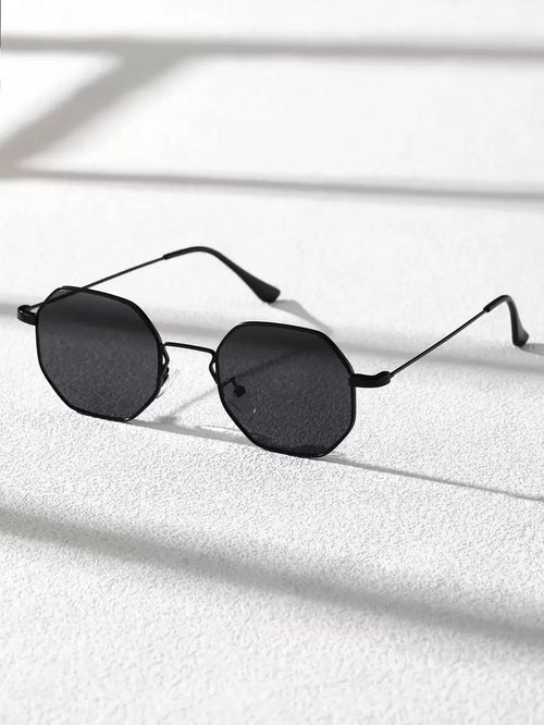 N&G | Geometrische Metall-Sonnenbrille – Kompaktes Design für stilbewusste Männer