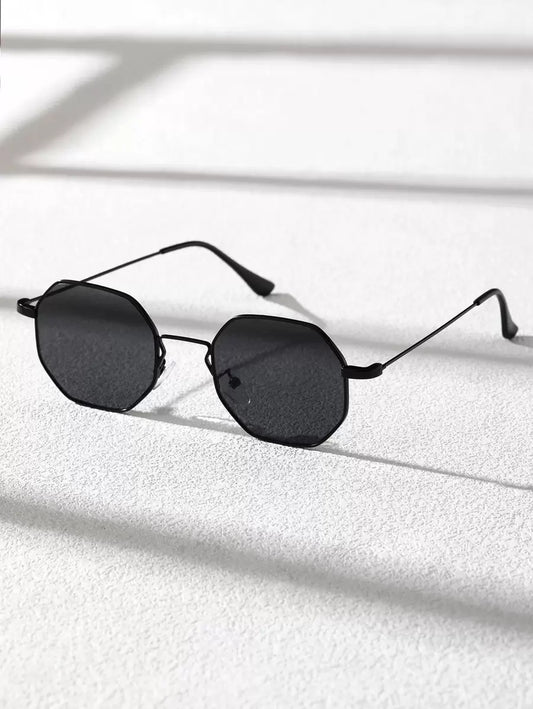 N&G | Geometrische Metall-Sonnenbrille – Kompaktes Design für stilbewusste Männer
