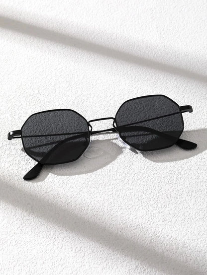 N&G | Geometrische Metall-Sonnenbrille – Kompaktes Design für stilbewusste Männer