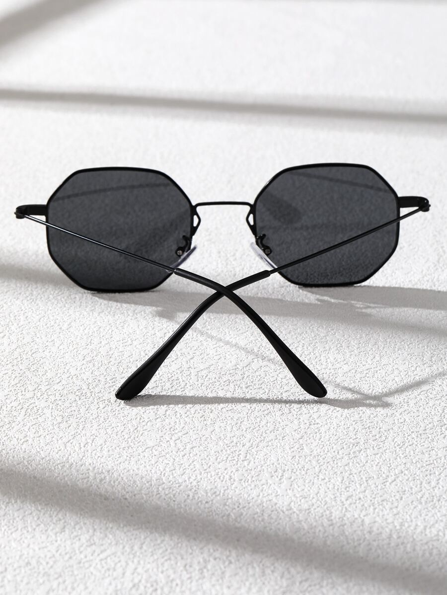N&G | Geometrische Metall-Sonnenbrille – Kompaktes Design für stilbewusste Männer