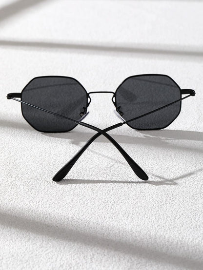 N&G | Geometrische Metall-Sonnenbrille – Kompaktes Design für stilbewusste Männer