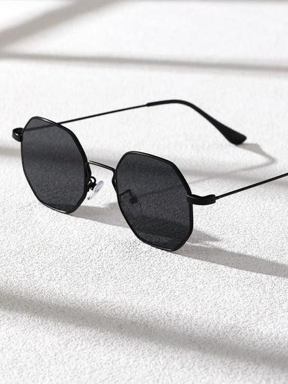 N&G | Geometrische Metall-Sonnenbrille – Kompaktes Design für stilbewusste Männer