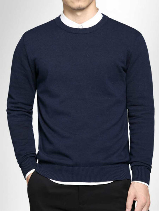 N&G | Herrenpullover mit Rundhalsausschnitt – Lässiger und Bequemer Stil