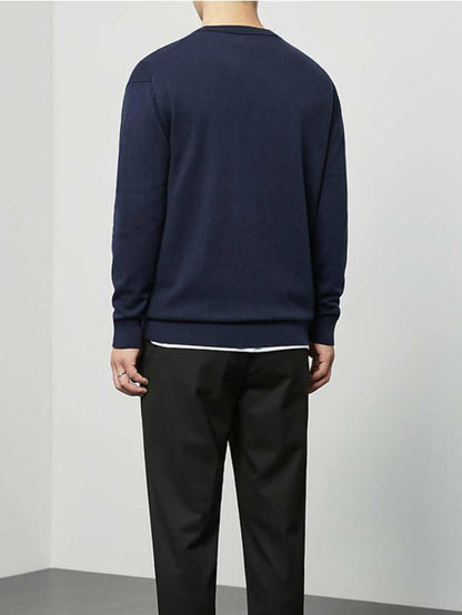 N&G | Herrenpullover mit Rundhalsausschnitt – Lässiger und Bequemer Stil