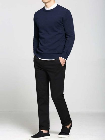 N&G | Herrenpullover mit Rundhalsausschnitt – Lässiger und Bequemer Stil