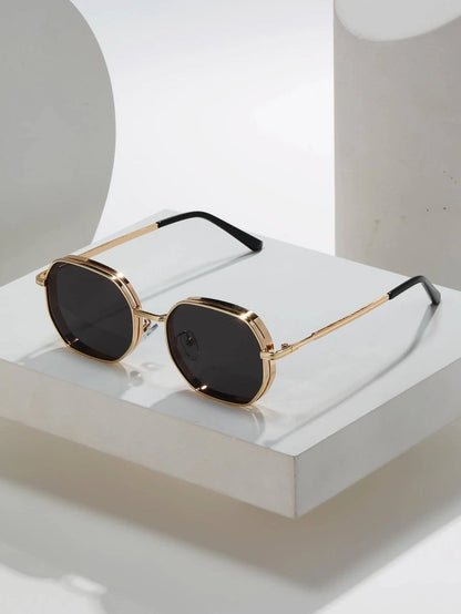 N&G | Geometrische Metall-Sonnenbrille – Stilvolles Accessoire für jede Jahreszeit