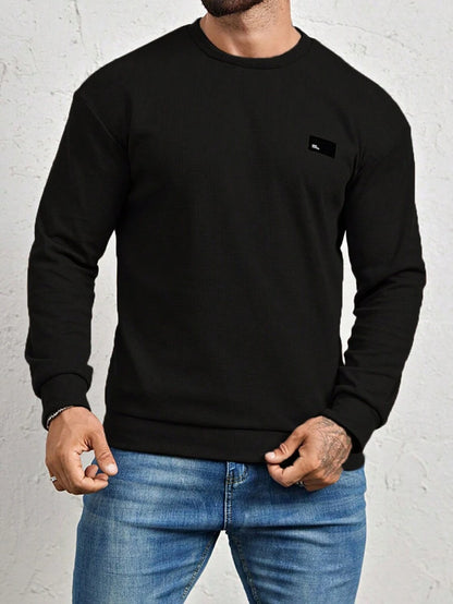 N&G | Herren-Sweatshirt – Lässiger Stil mit Buchstaben-Patch-Detail