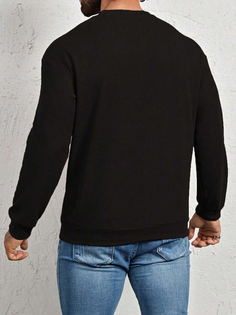 N&G | Herren-Sweatshirt – Lässiger Stil mit Buchstaben-Patch-Detail