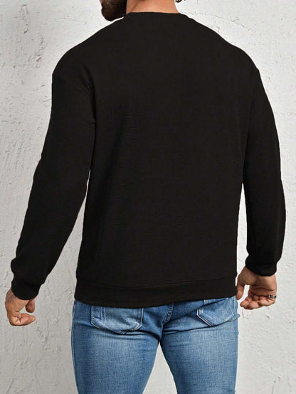 N&G | Herren-Sweatshirt – Lässiger Stil mit Buchstaben-Patch-Detail