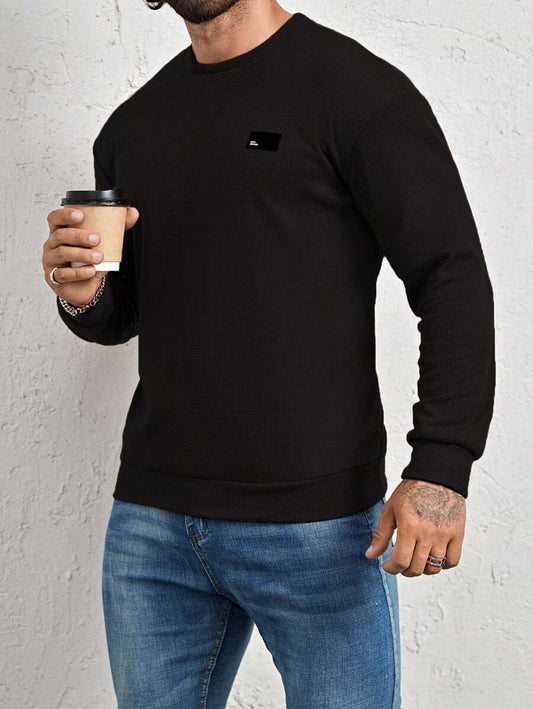 N&G | Herren-Sweatshirt – Lässiger Stil mit Buchstaben-Patch-Detail