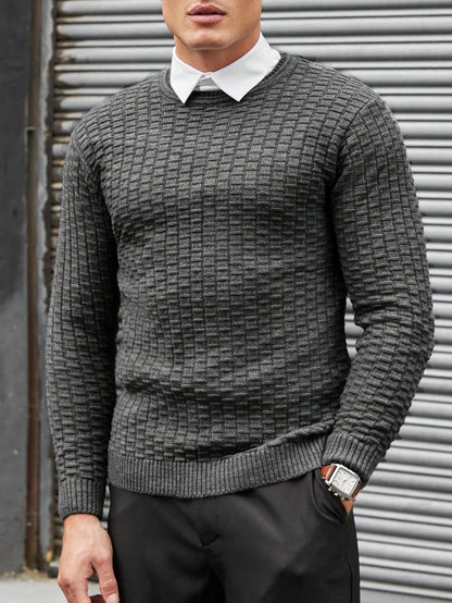 N&G | Herrenpullover mit Rundhalsausschnitt – Lässiger und Bequemer Stil