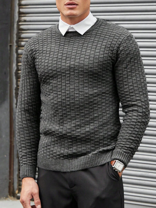 N&G | Herrenpullover mit Rundhalsausschnitt – Lässiger und Bequemer Stil