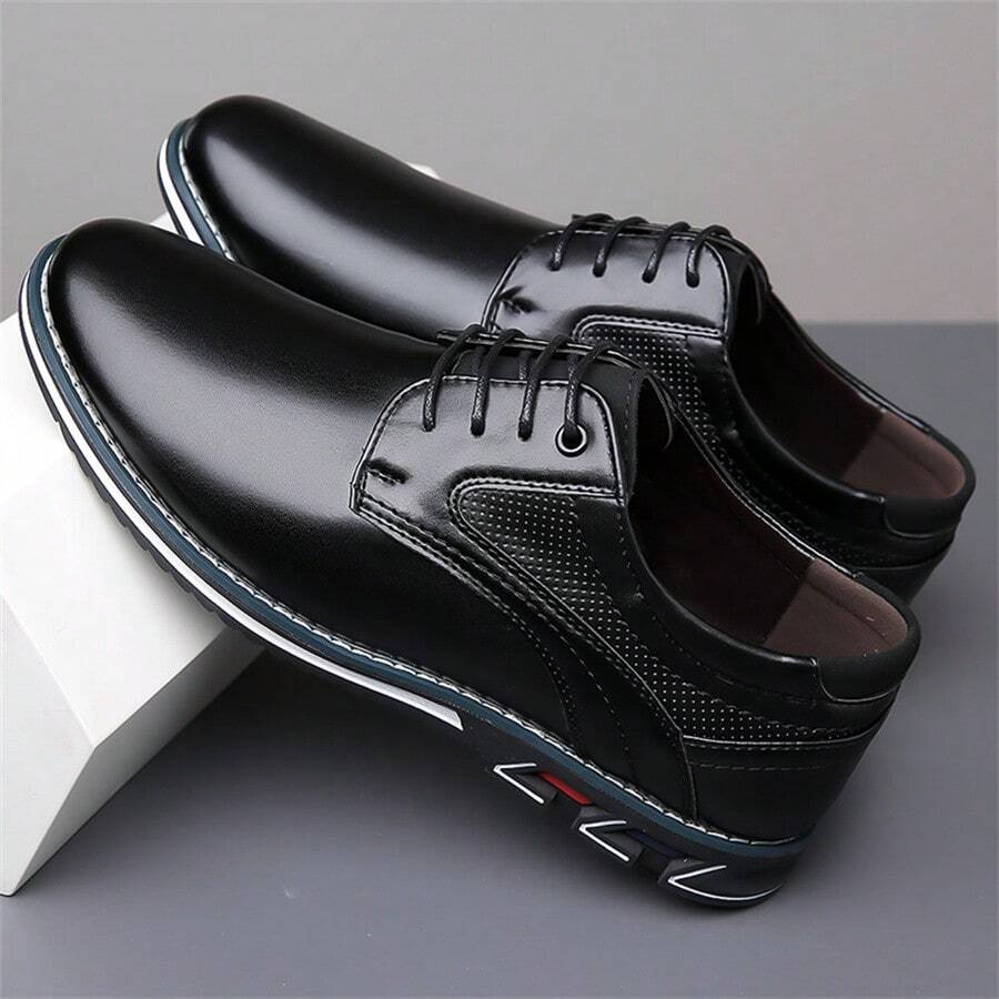 N&G | Herren Casual Schuh aus PU-Leder – Rutschfest und Bequem