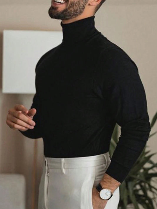 N&G | Minimalistischer Herrenpullover mit Rollkragen – Komfort und Stil für den Alltag