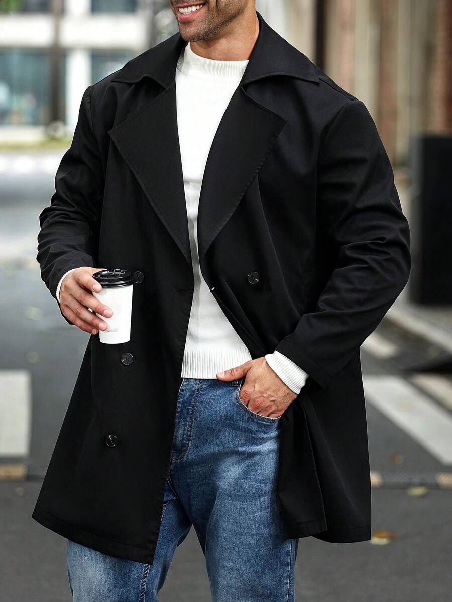 N&G | Herren-Trenchcoat in Übergröße – Eleganz für Herbst und Winter