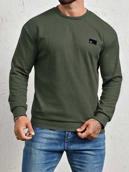 N&G | Herren-Sweatshirt – Lässiger Stil mit Buchstaben-Patch-Detail