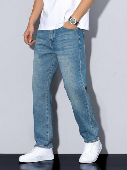 N&G | RivetRise Herrenjeans – Gerade Passform mit Taschen