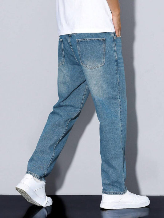 N&G | RivetRise Herrenjeans – Gerade Passform mit Taschen