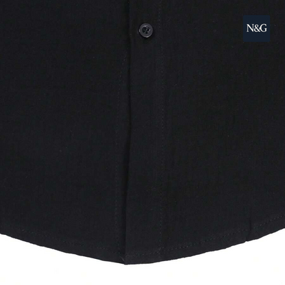 N&G | Herrenhemd mit Stehkragen und langen Ärmeln – Cleanes Design für jeden Anlass