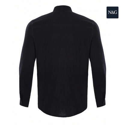 N&G | Herrenhemd mit Stehkragen und langen Ärmeln – Cleanes Design für jeden Anlass