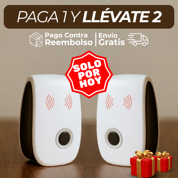 Repelente Electronico PestReject™ 🔥 Solo por HOY : PAGA 1 Y LLÉVATE 2 🔥