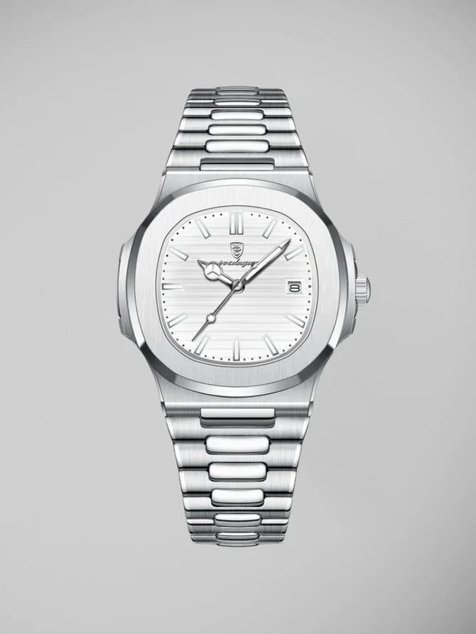 POEDAGAR | Automatische Herrenuhr aus Edelstahl im klassischen Stil