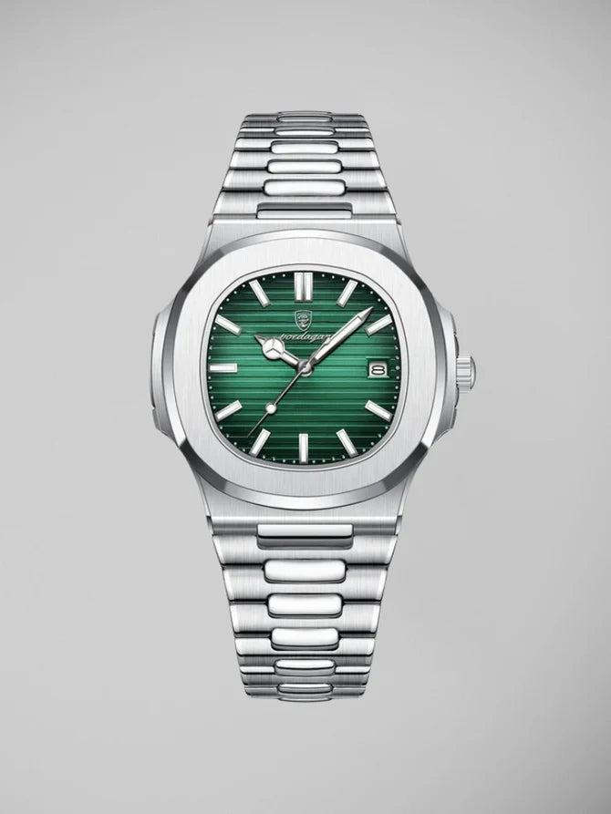 POEDAGAR | Automatische Herrenuhr aus Edelstahl im klassischen Stil